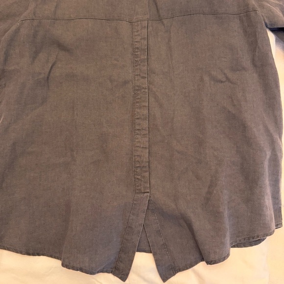 Ellen Tracy Linen Half Zip Tunic L - Picture 7 of 7